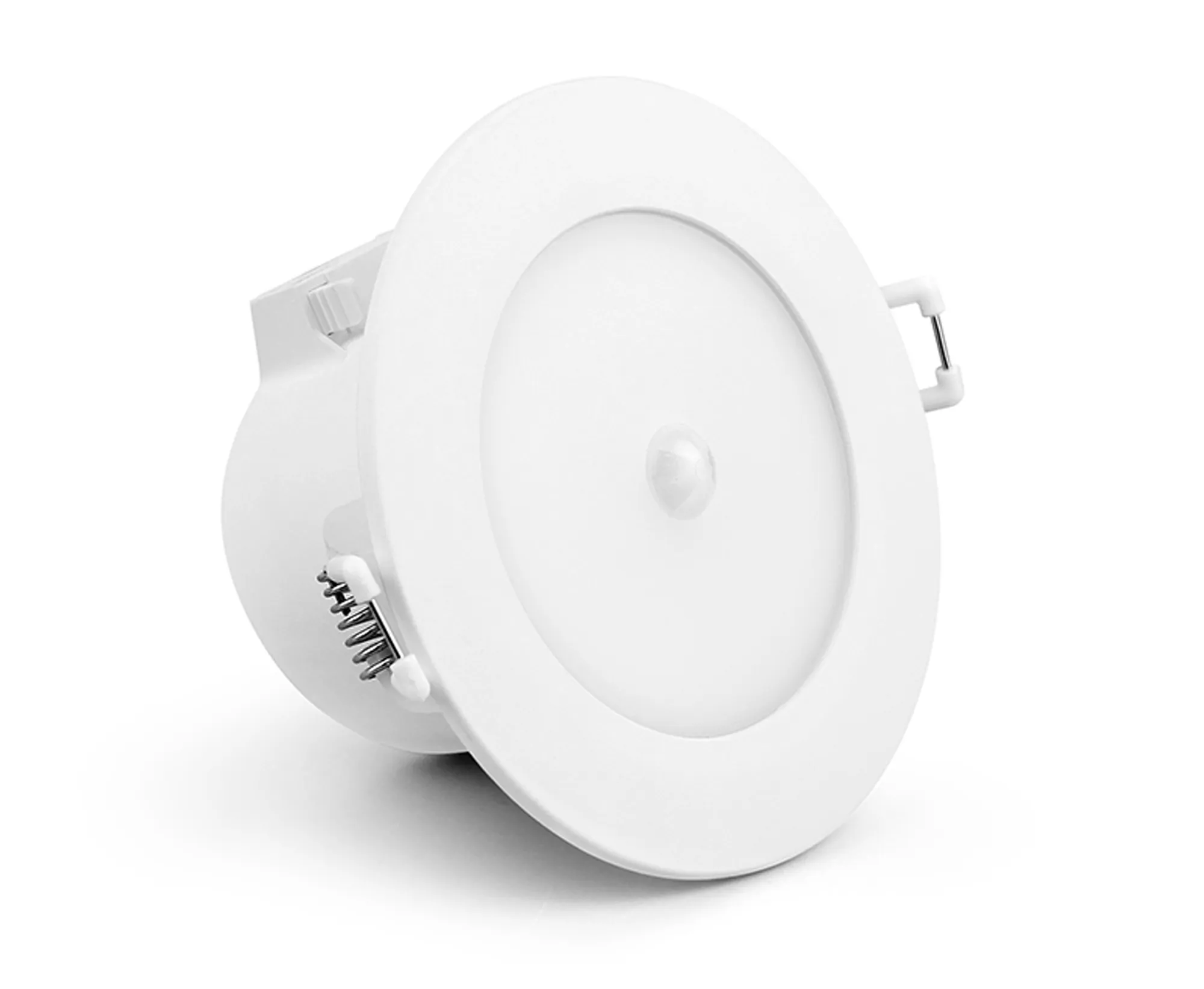 M8850  Yucatan Recessed Spotlight With PIR Sensor, 8W LED CCT, White, IP54, Cut Out 85mm, Driver Included